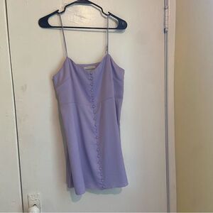 Urban Outfitters Lilac Slip Dress M Button Front Spaghetti Strap Y2K